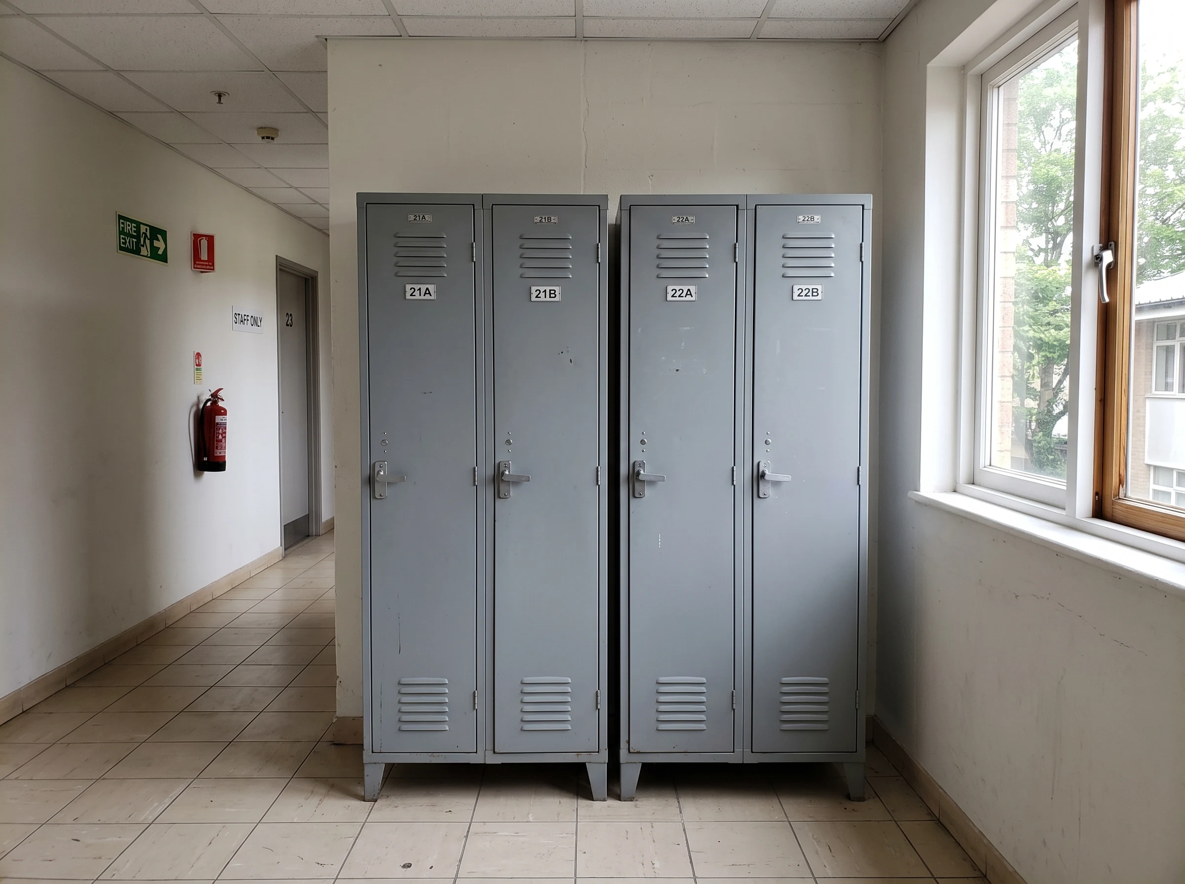 2 door steel lockers Dubai for staff accommodation