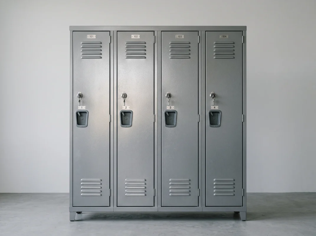 4 door steel lockers labour camp UAE storage solution