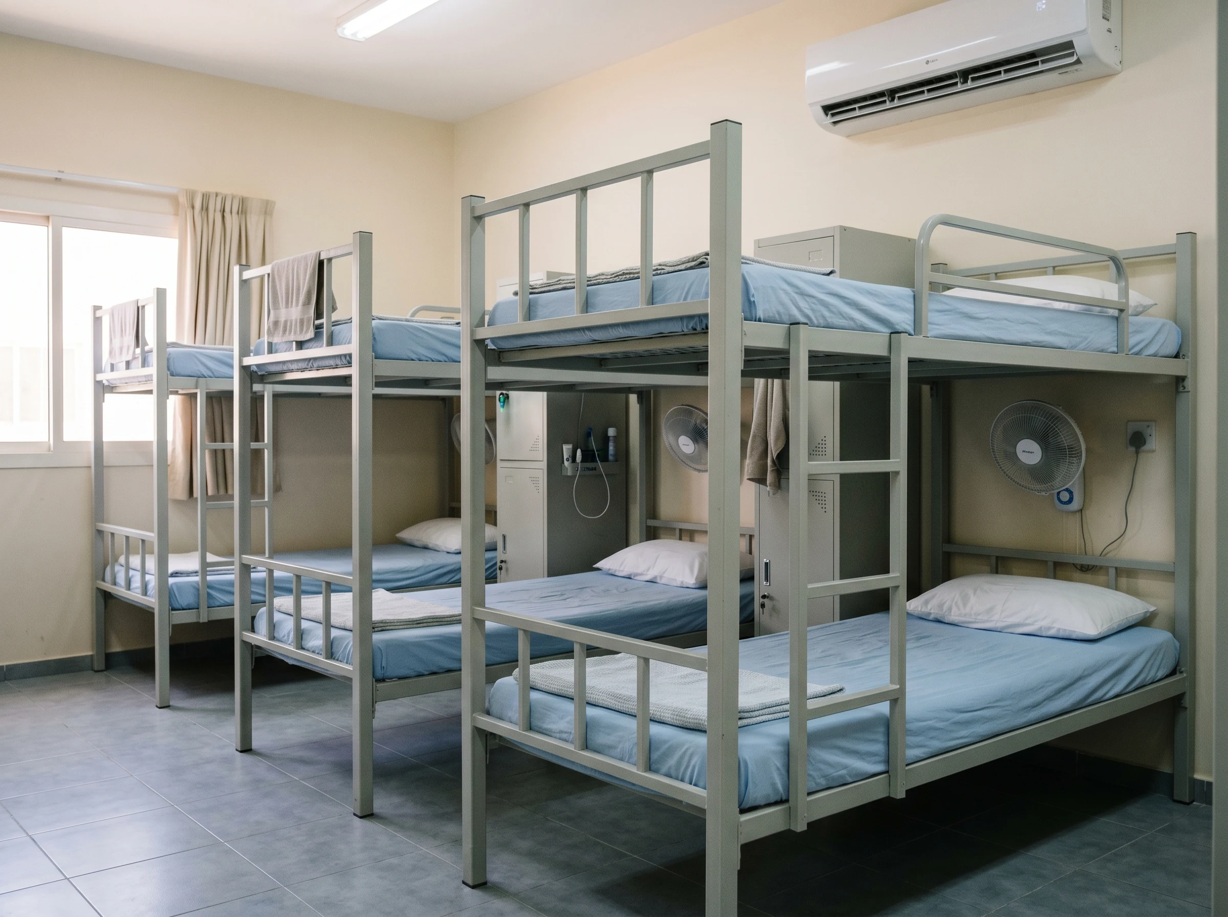 Heavy duty steel bunk beds UAE for labour camps and staff accommodation projects in Dubai and Abu Dhabi