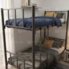 Leo Heavy Duty Steel Bunk Bed Black Dubai UAE