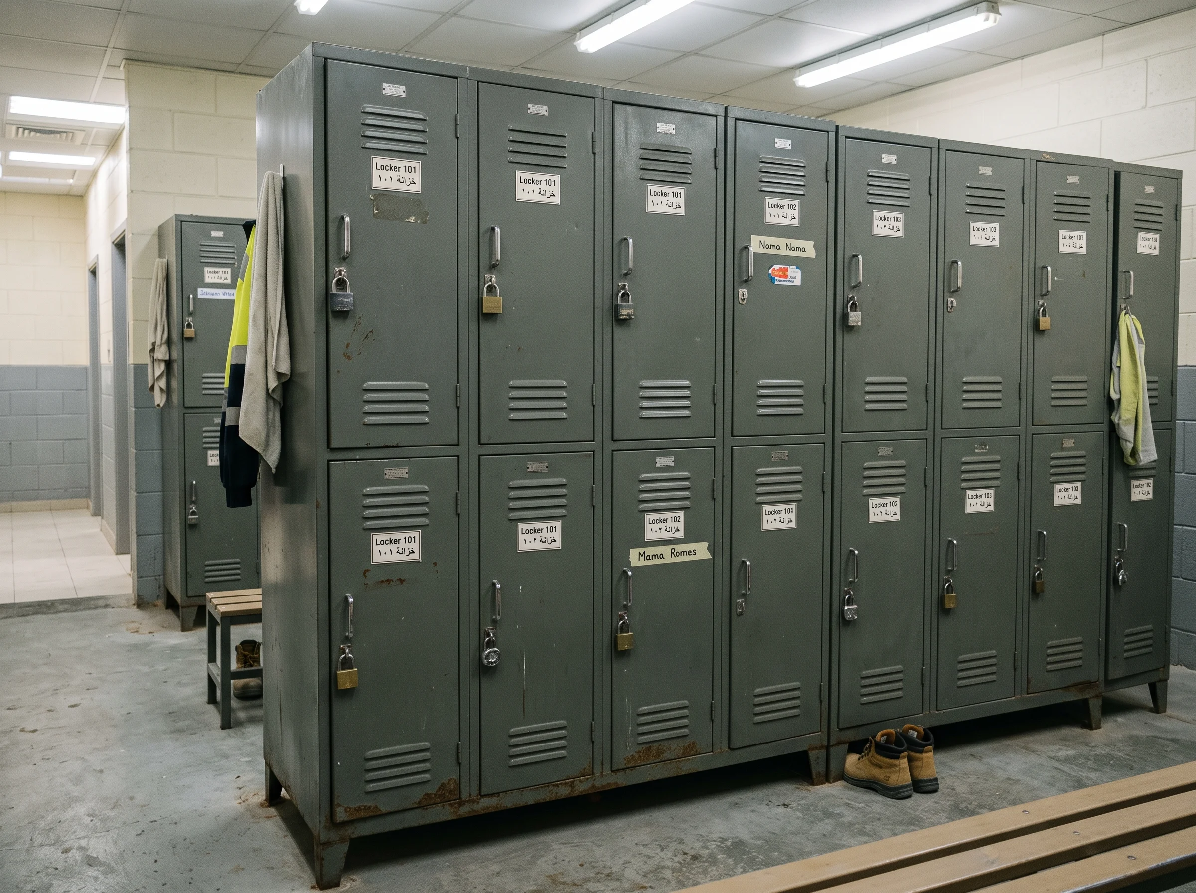 Heavy Duty Lockers for Labour Camps in UAE 