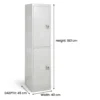 Grey Steel Locker Labour Camp Furniture