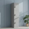 3-Door Steel Locker Grey Labour Camp Dubai