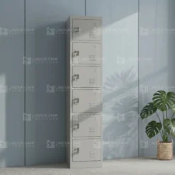 6-Door Steel Locker Grey Dubai UAE