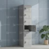 6-Door Steel Locker Grey Dubai UAE