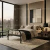 Steel Single Bed Black Dubai UAE