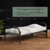 Steel Single Bed Black Dubai UAE
