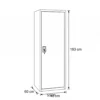 1-Door Steel Locker Grey Dubai UAE