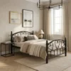 Heavy Duty Steel Single Bed Black Dubai UAE