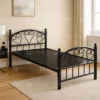 Heavy Duty Steel Single Bed Black Dubai UAE