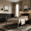 Heavy Duty Steel Single Bed Grey Dubai UAE