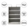 Steel Shoe Rack Shelf Grey Dubai UAE