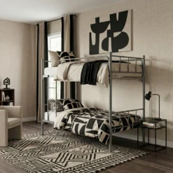 Koffler Steel Bunk Bed Grey Dubai UAE
