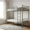 Labounty Heavy Duty Steel Bunk Bed Grey Dubai UAE