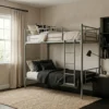 Labounty Heavy Duty Steel Bunk Bed Grey Dubai UAE