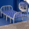 Metal Folding Bed Silver Blue Dubai UAE