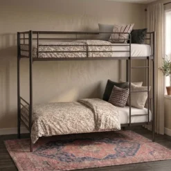Steel Bunk Bed Black Dubai UAE