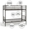 Steel Bunk Bed Black Dubai UAE