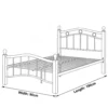 Wooden Steel Bed Mahogany Dubai UAE
