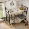 Leo Heavy Duty Steel Bunk Bed Black Dubai UAE
