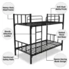 Leo Heavy Duty Steel Bunk Bed Black Dubai UAE