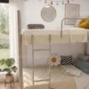 Leo Heavy Duty Steel Bunk Bed Grey Dubai UAE