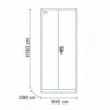 2-Door Metal Filing Cabinet Grey Dubai UAE