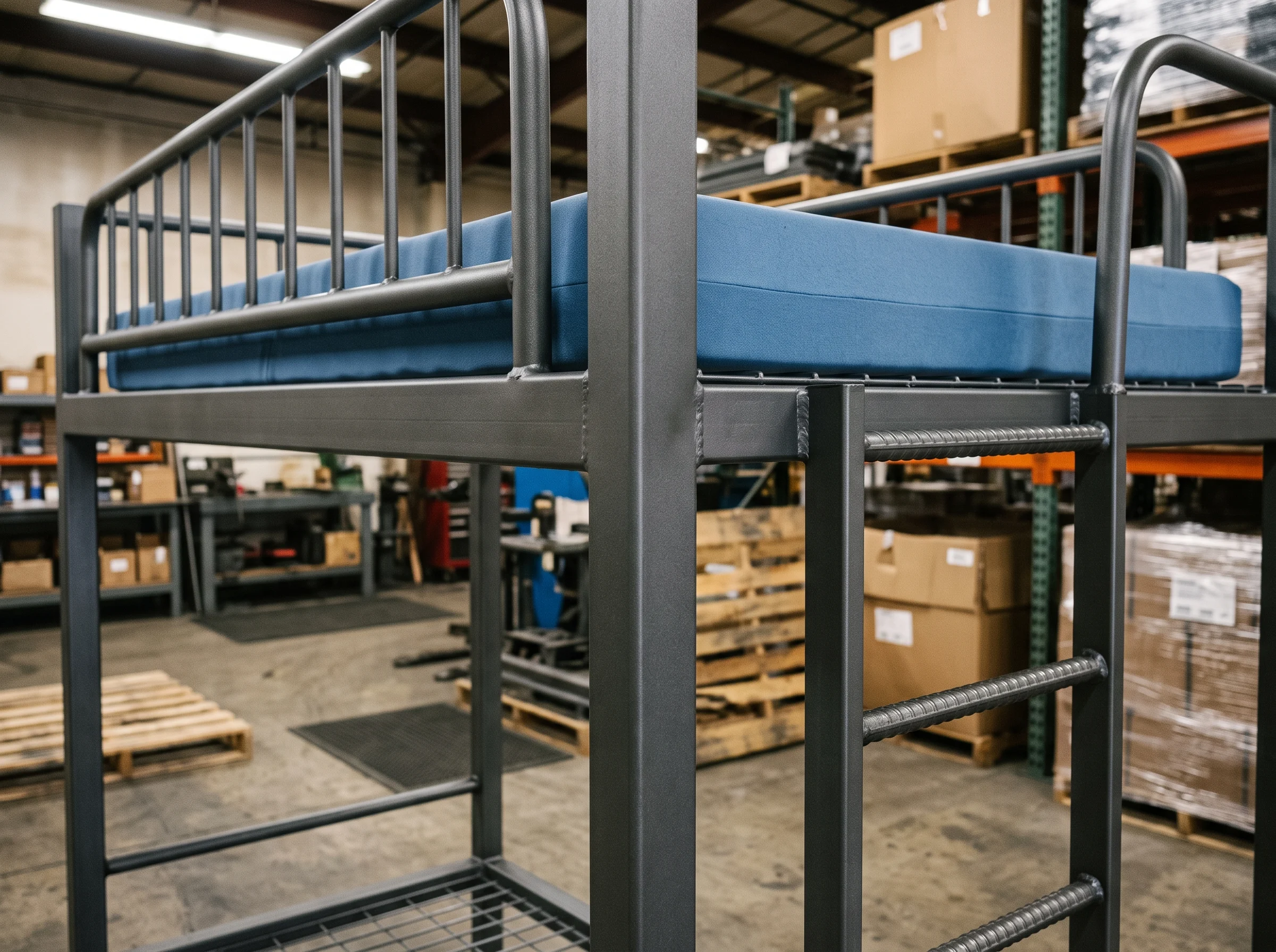 Complete staff accommodation furniture package for UAE labour camps.