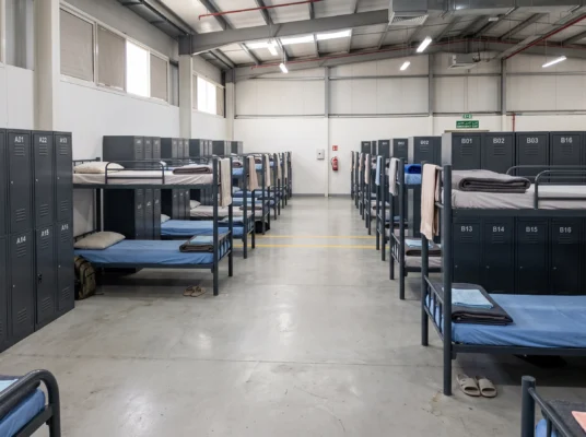 2-door vs 4-door steel lockers for UAE labour camps