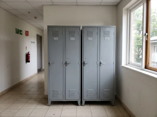 2 door steel lockers Dubai for staff accommodation