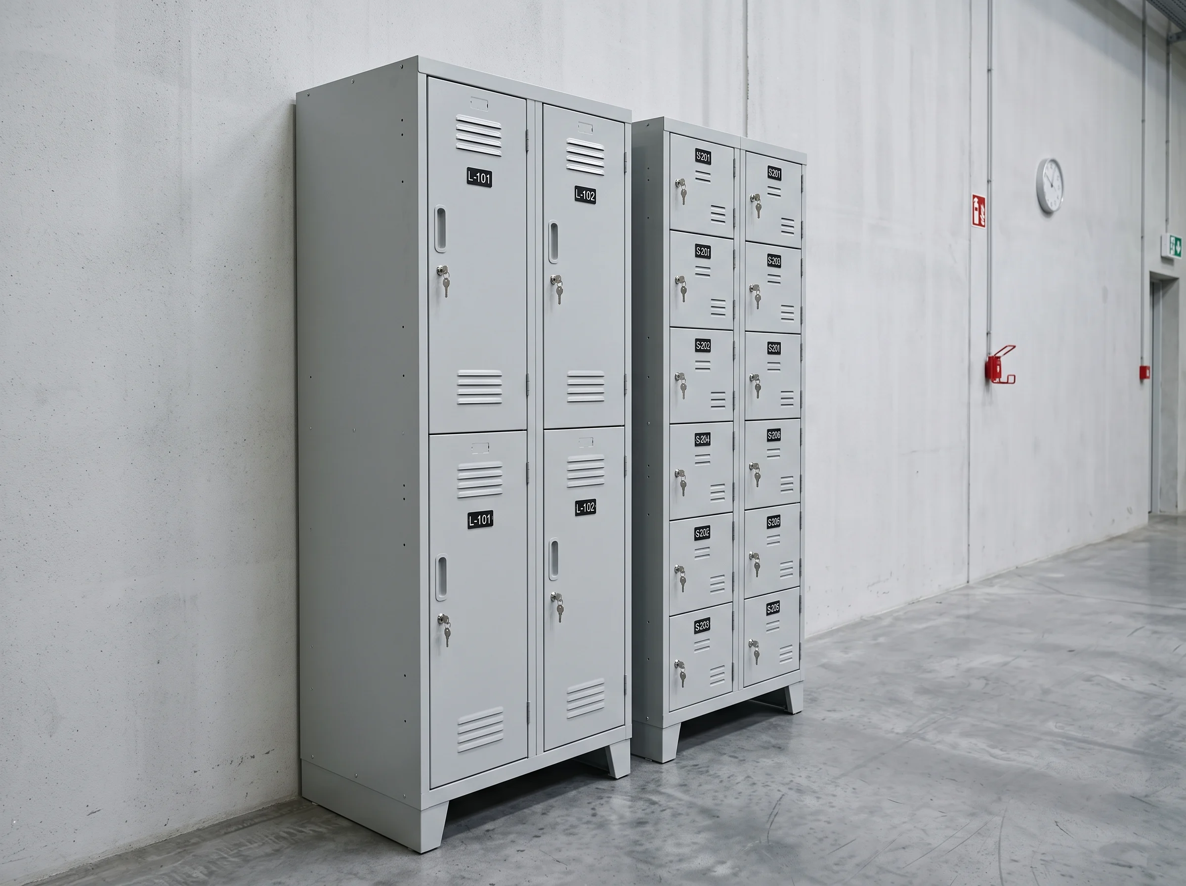 Multi door steel lockers labour camp Sharjah options